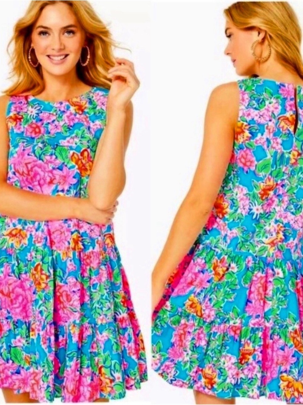 Lilly Pulitzer Dress in Multi Rose 🌹 to the Occasion XL NWT